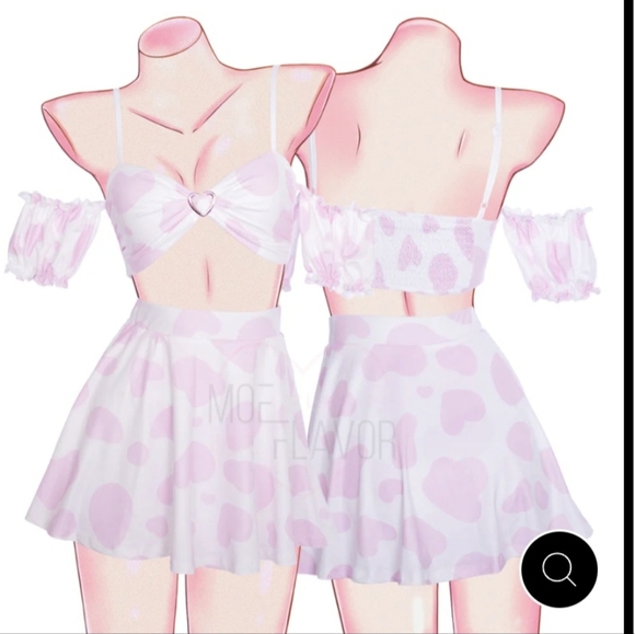 Soft Spring Cow Set - Pink - Picture 1 of 2